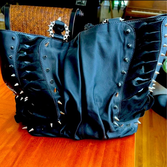 Christian Louboutin Talia Spiked Large Tote - Picture 1 of 4